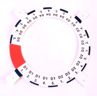 Szablon do dozowanie leków 5x codzienne do dozownika MedControl Szablon do dozowanie leków 5x codzienne do dozownika MedControl