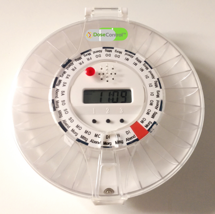 Automatischer Tablettenspender DoseControl - transparenter Deckel