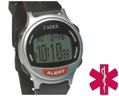 Medizinische Uhr CADEX® silbern